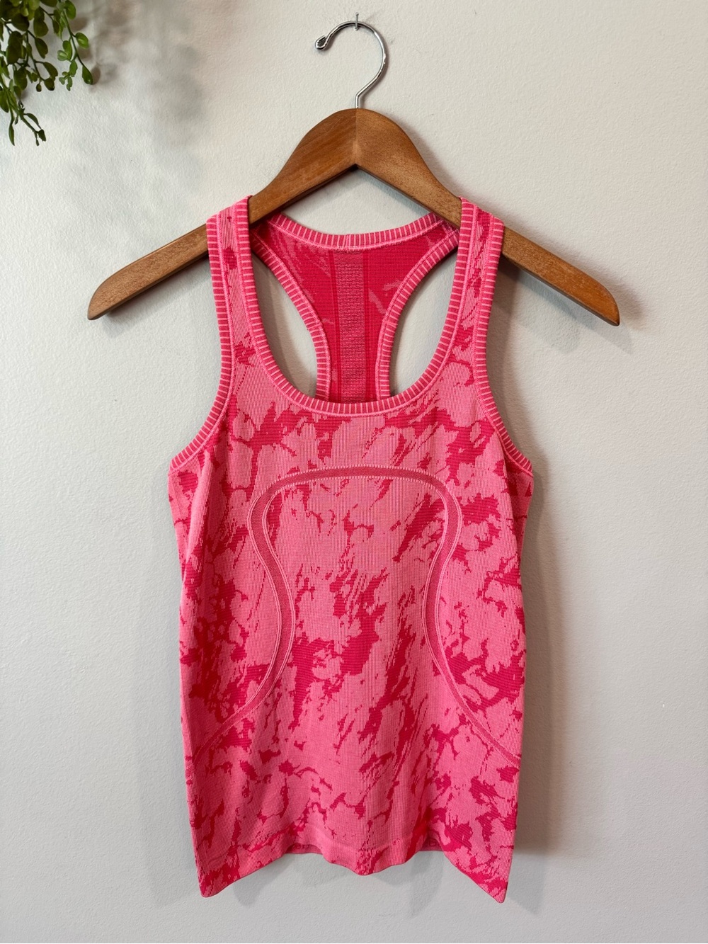lululemon athletica Pink Marble Racerback Tank Top